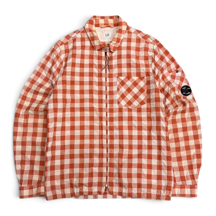 CP Company Gingham Red Zip Up Jacket (L)