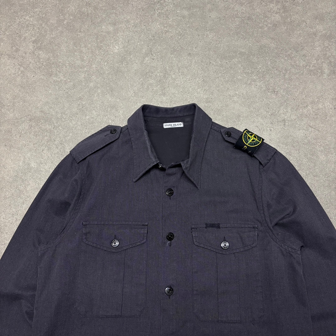 A/W 2007 Stone Island Navy Overshirt Jacket (M)