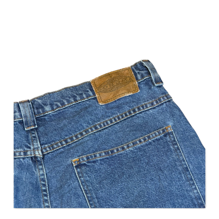 Vintage Sonoma Washed Blue Baggy Denim Shorts (36)