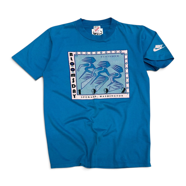 92' Vintage Nike Blue Bloomsday Graphic T-Shirt (M)