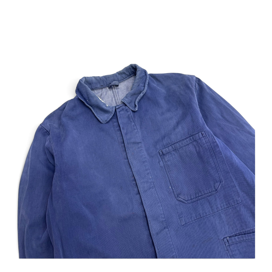 Vintage Distressed Blue French Chore Jacket (M)