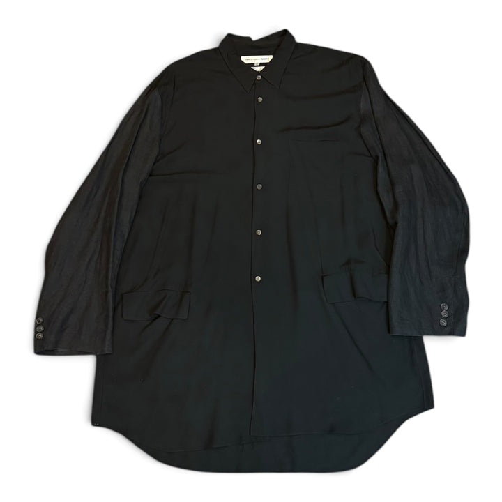 Vintage Comme Des Garcons Black Dress Shirt (XL)