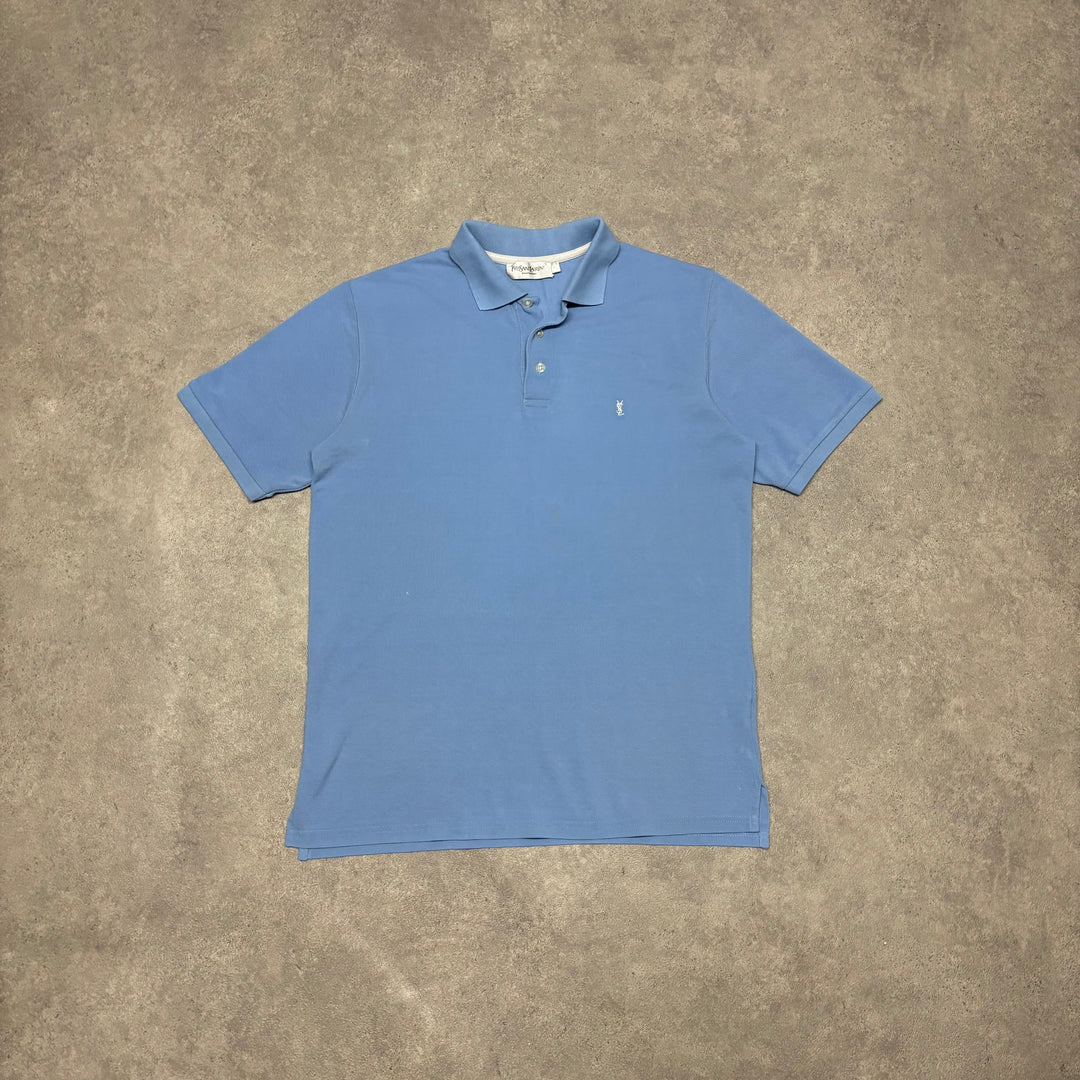 Yves Saint Lauren Blue Polo Shirt (M)