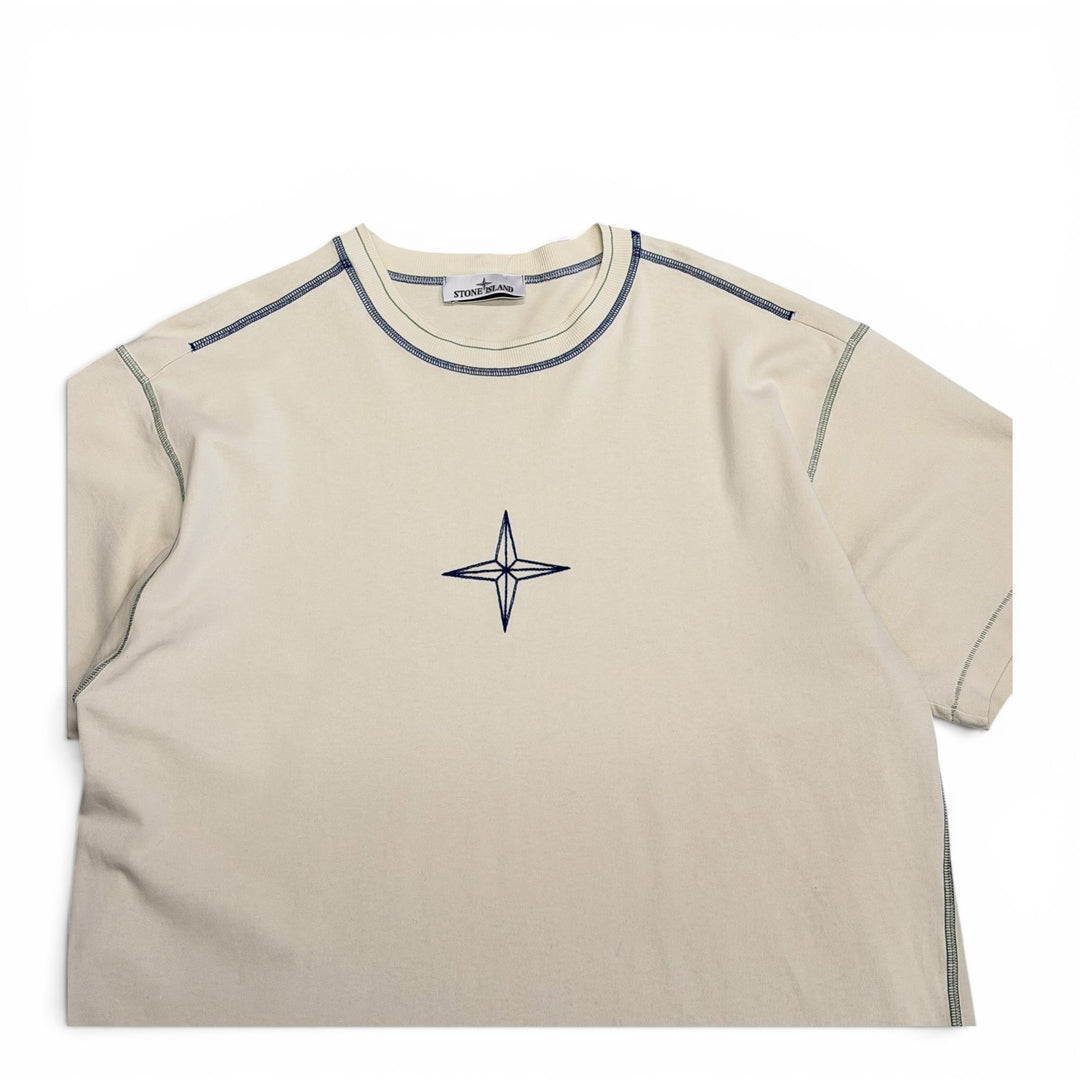 Stone Island Contrast Stitch Logo T-Shirt (XL)