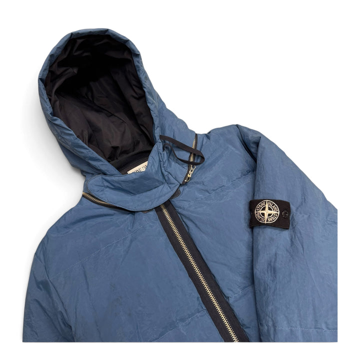 Vintage AW2000 Stone Island Pure Metal Shell Steel Jacket Blue (M)