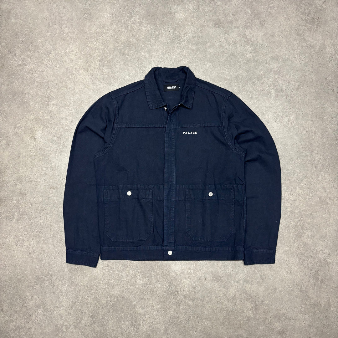 Palace Navy Canvas Material Full Set Jacket & Trousers (XL)