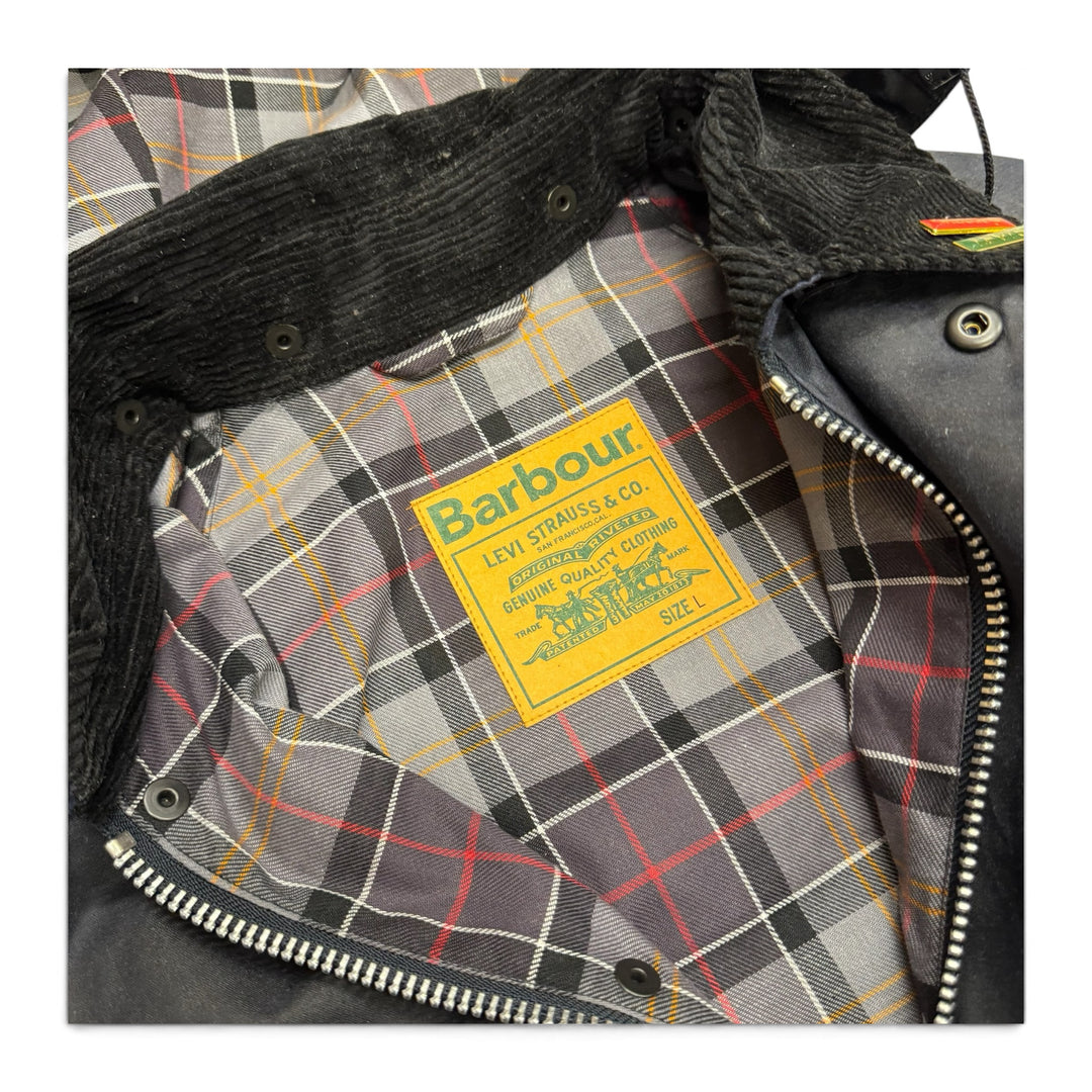 Levis X Barbour Oversized Waxed Royal Navy (L)