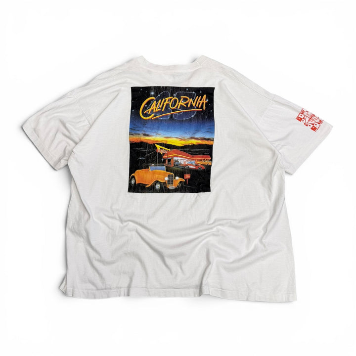 90's Vintage IN-N-OUT White Graphic T-Shirt (3XL)