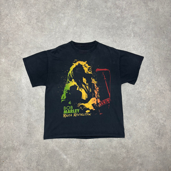 Vintage Bob Marley Black Graphic T-Shirt (L)