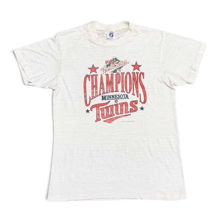 Vintage 80's Minnesota Graphic T shirt White (M)