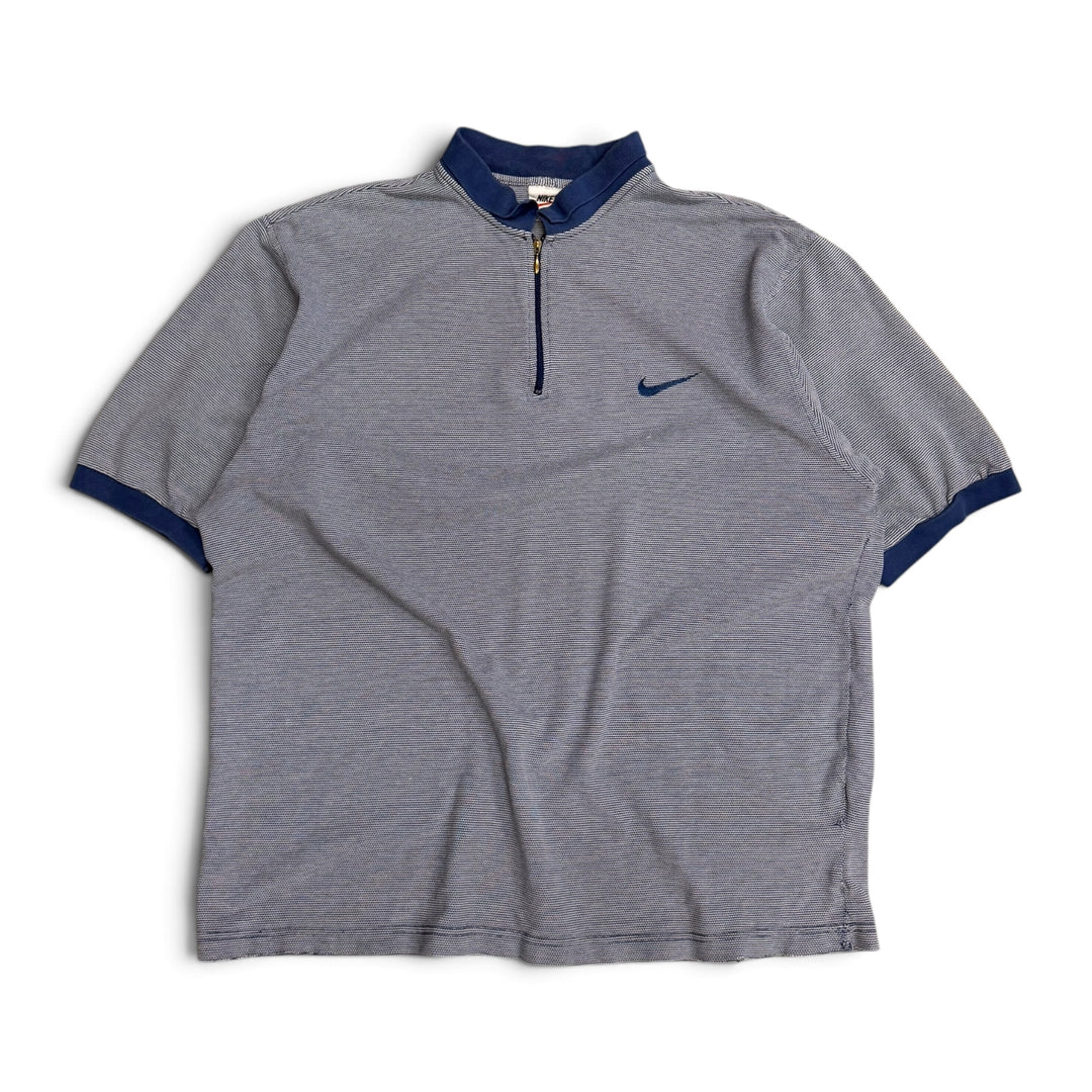 Vintage Nike Polo T shirt Blue (XL)