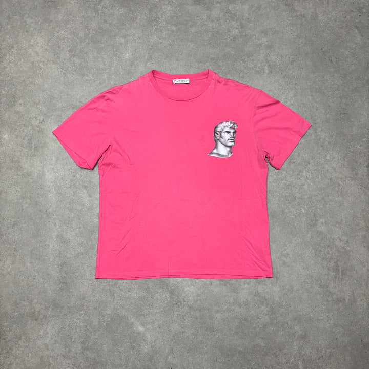 J.W Anderson x Tom Of Finland Pink Graphic T-Shirt (XL)
