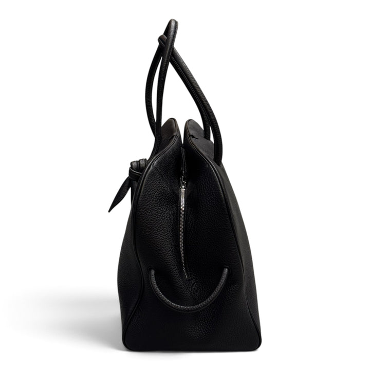 Jacquemus Tourism  Leather Tote Bag  BLACK (L)