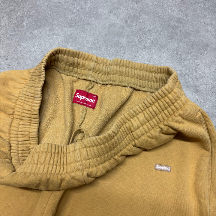 Supreme Small Logo Cotton Yellow Shorts (L)
