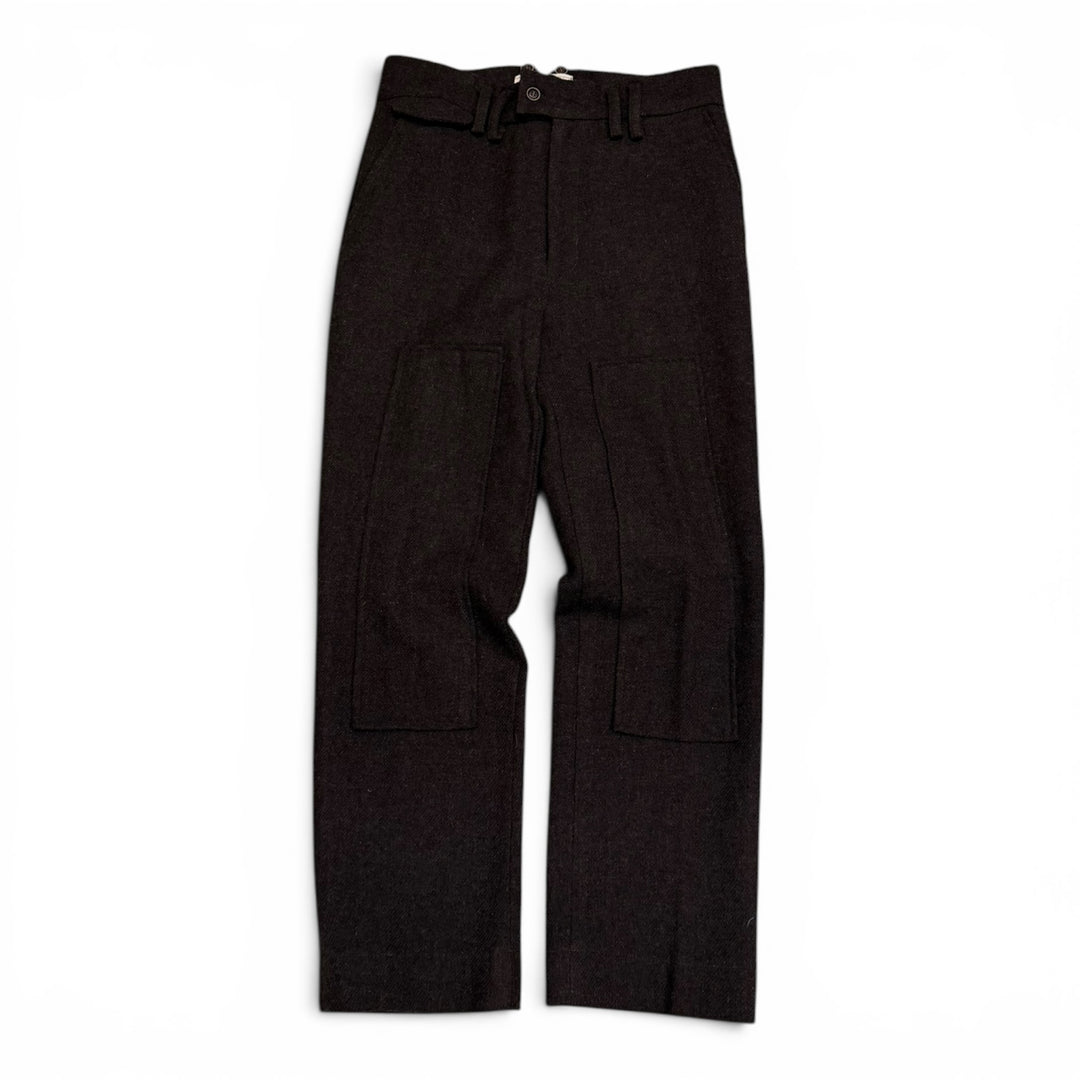 Youth In Balaclava Plastic Surgery Wool Trousers Brown (M)