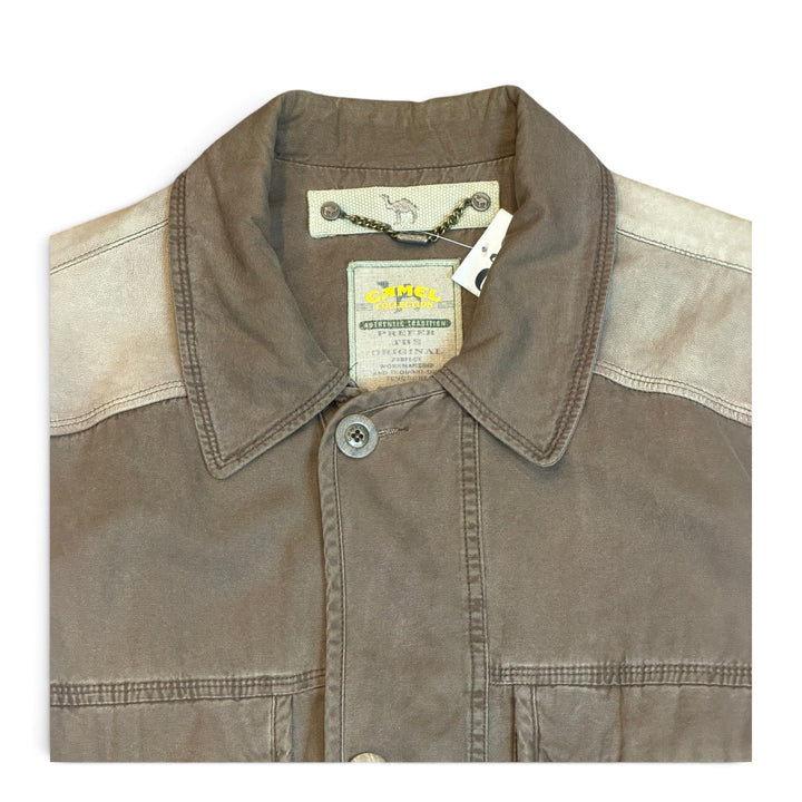 Vintage Camel Brown Technical Bomber Jacket (L)
