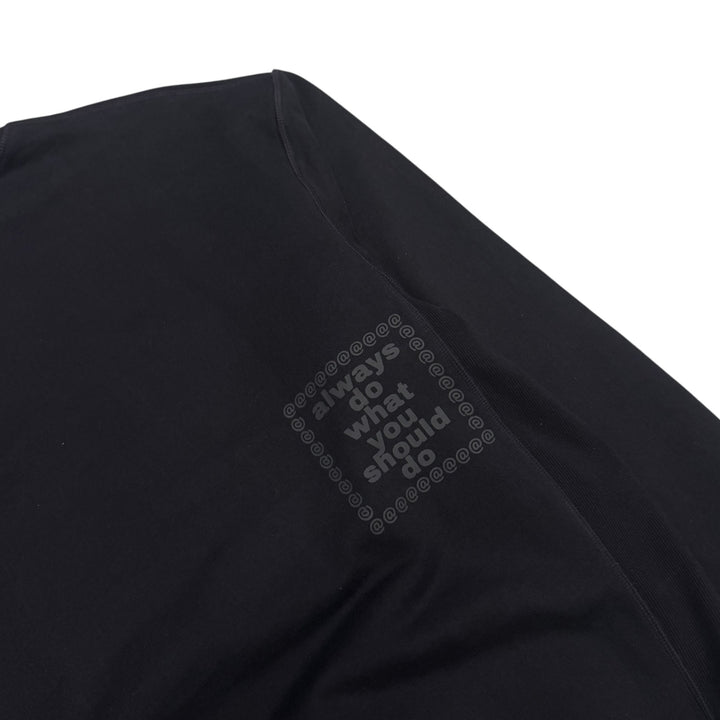 Always Do Black Spell Out Sweatshirt (XL)