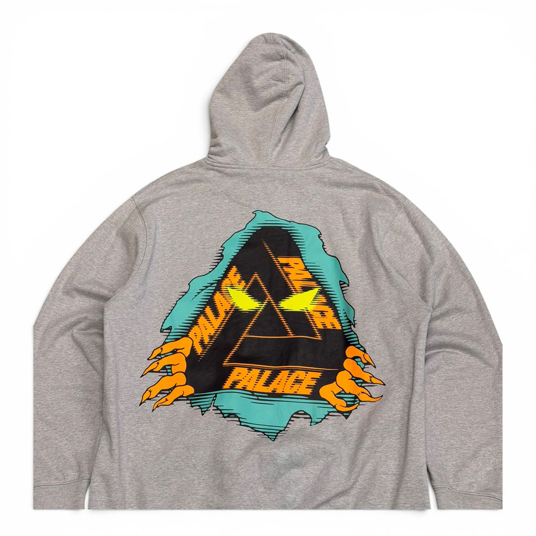 Palace Tri-Ripper Grey Pullover Hoodie (XL)
