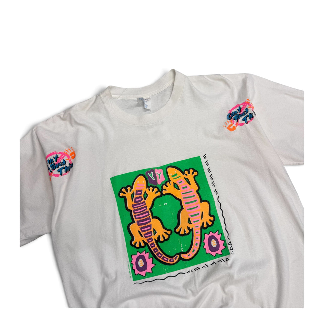 Vintage Single Stitch Cant Touch This Graphic T shirt White (XL)