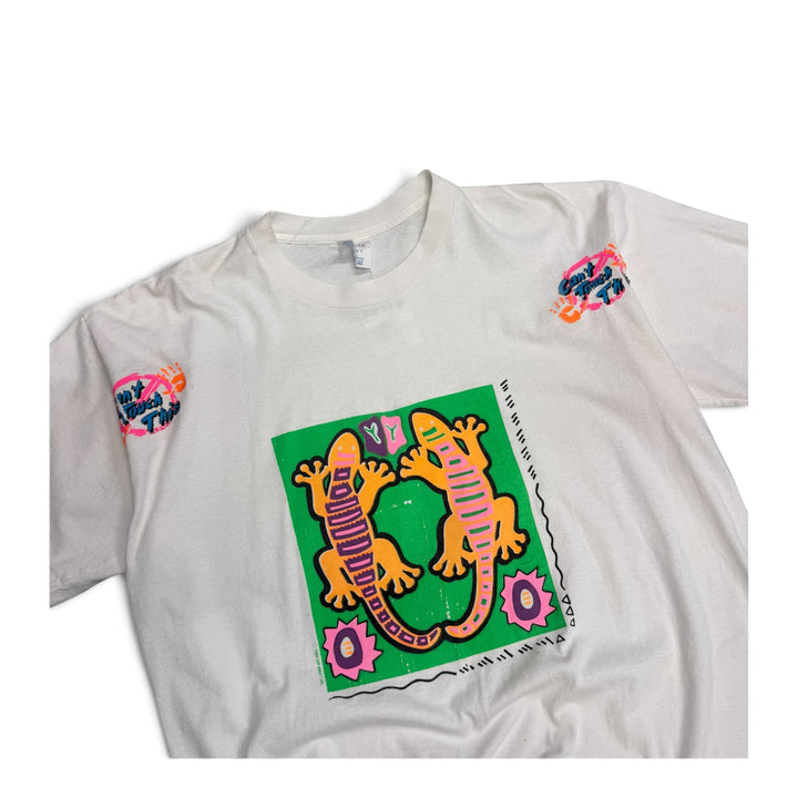 Vintage Single Stitch Cant Touch This Graphic T shirt White (XL)