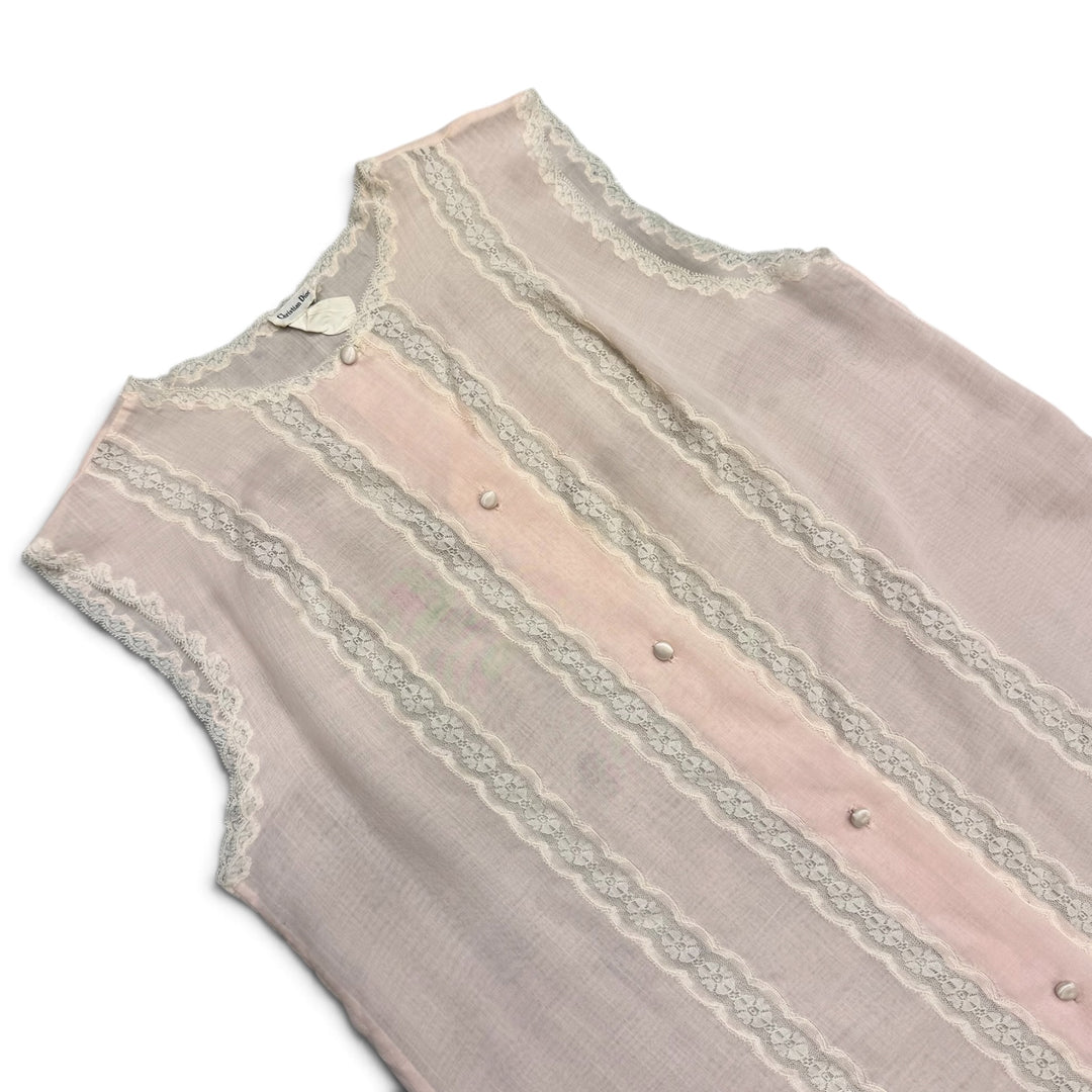 Vintage Christian Dior Sleeveless  Top Pink (L)