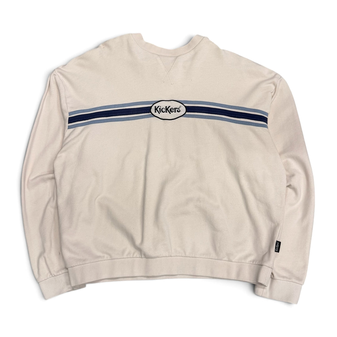 Vintage Kickers Crew Neck Sweatshirt Beige (L)