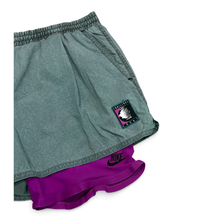 90's Vintage Nike Green Challenge Court Thermal Underlayer Shorts (L)