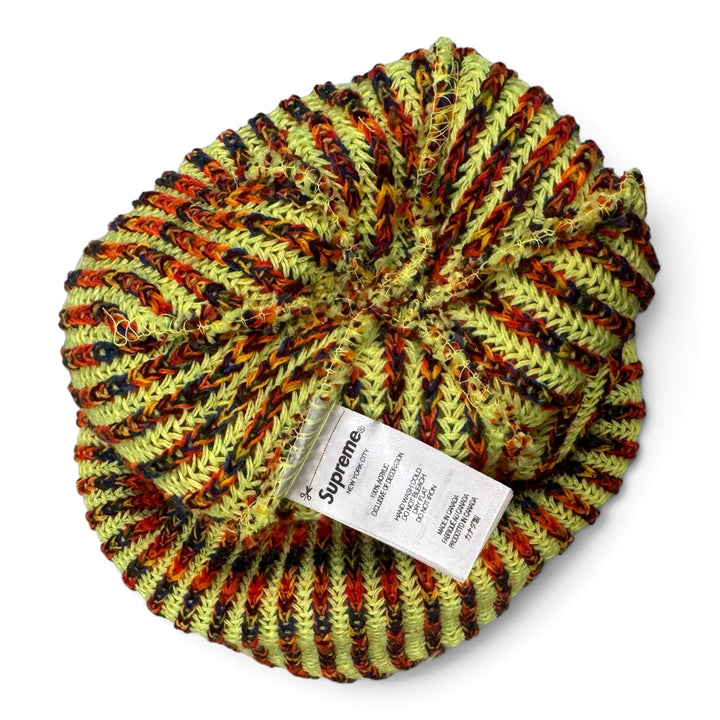 Supreme Rainbow Loose Gauge Beanie Yellow