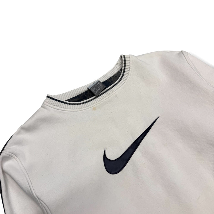 00's Vintage Nike White Central Swoosh Sweatshirt (L)