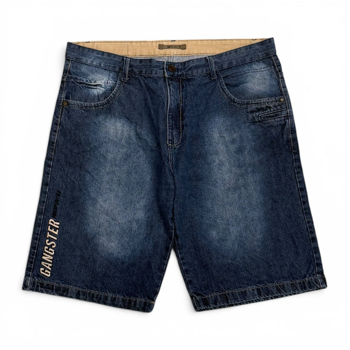 Vintage 90's Baggy Denim Shorts Blue (42")