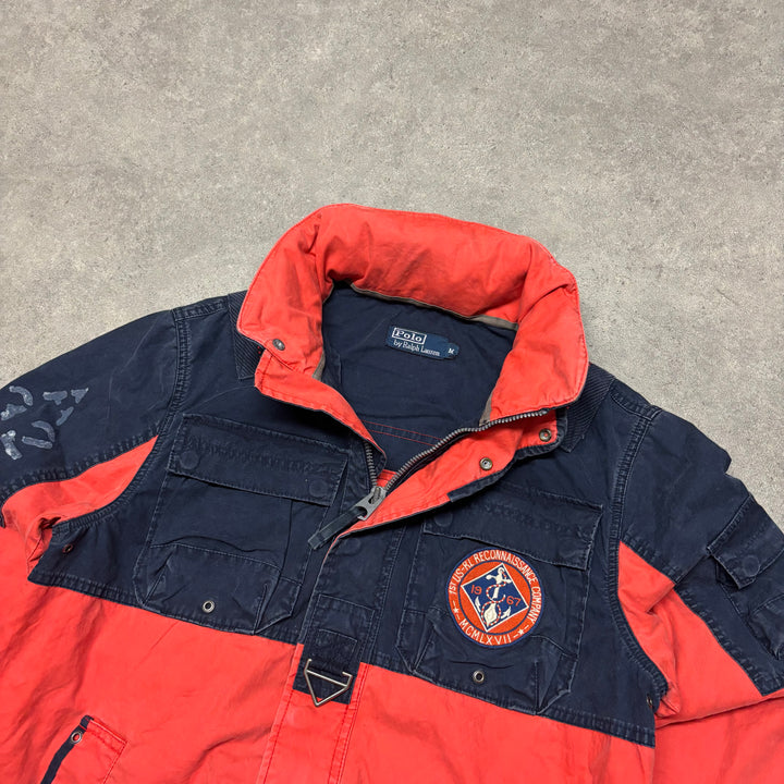 Vintage Polo Ralph Lauren Red & Navy US-RL Reconnaissance Jacket (M)