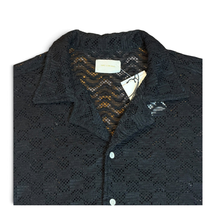 BNWT Aime Leon Dore Black Knitted Short Sleeve Shirt (S)