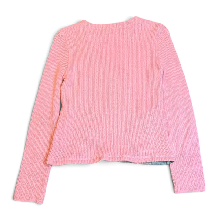 Vintage Armani Jeans Pink Knitted Side Zip Top (12)