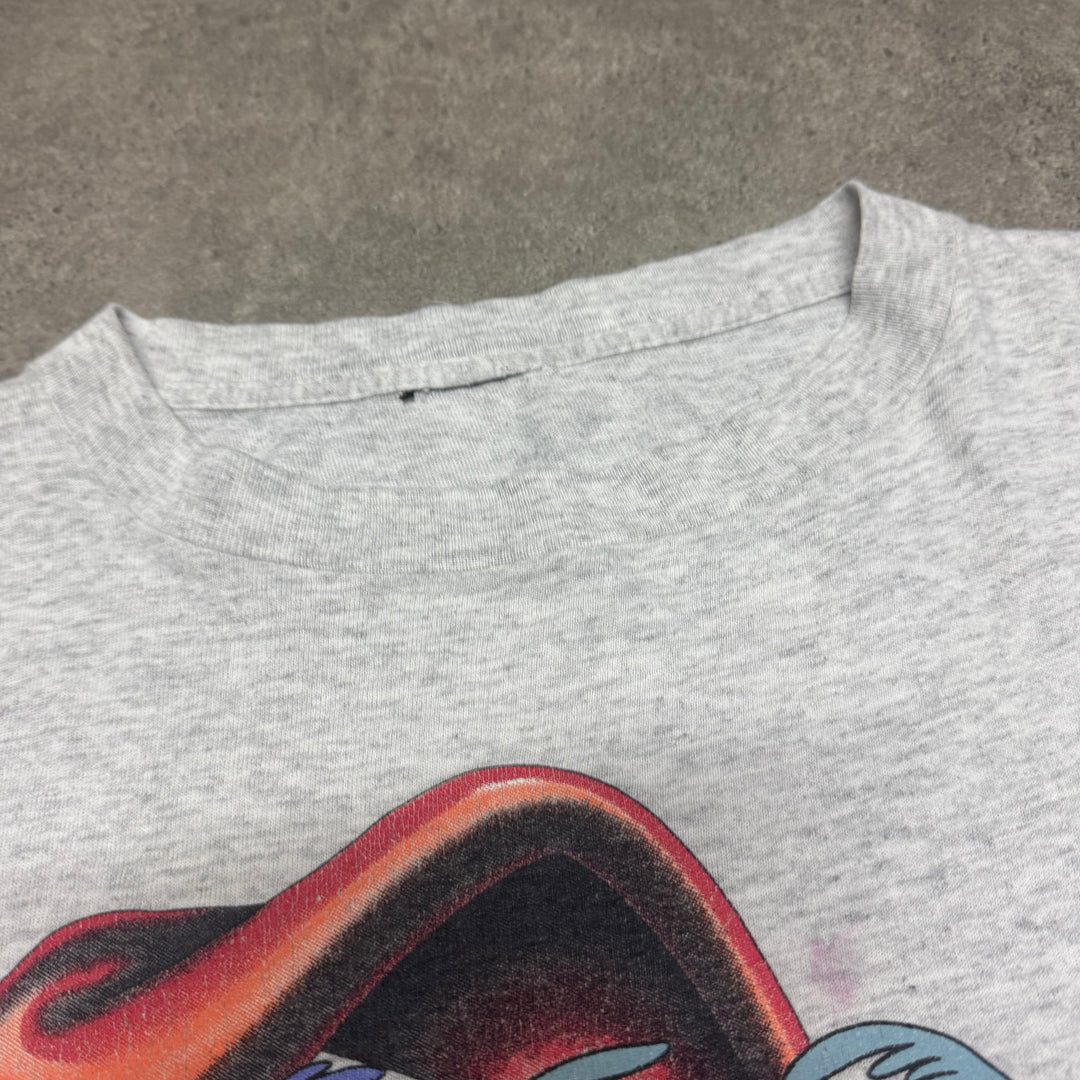 Vintage 1996 Wylie Coyote Grey T-Shirt (XXL)