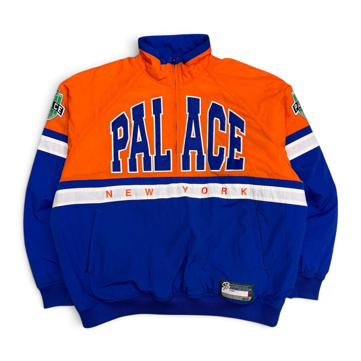 Palace Orange & Blue Breakout Half Zip Bomber Jacket (L)