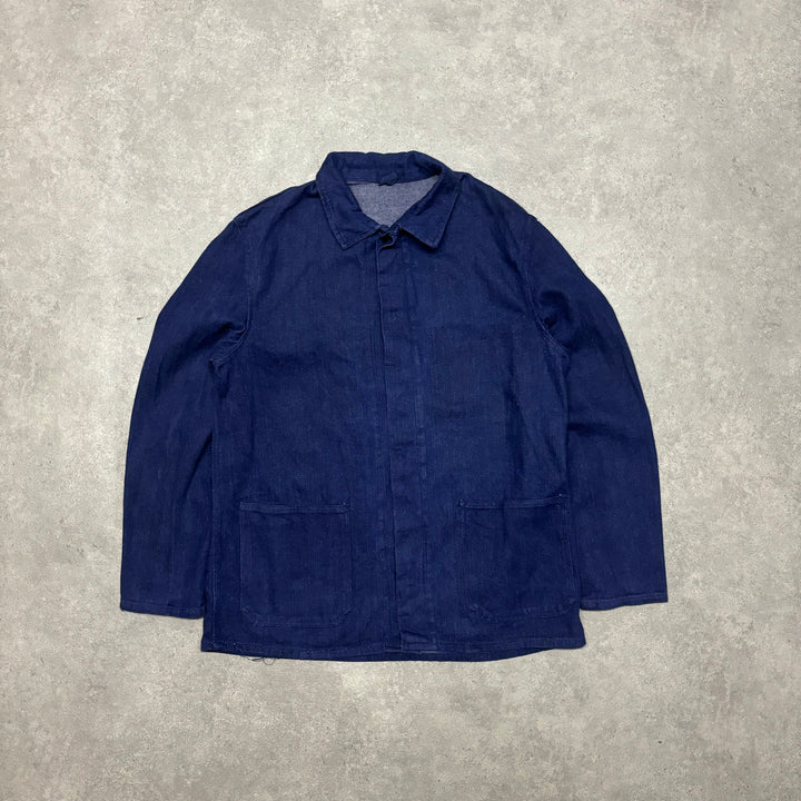 Vintage Dark Navy French Chore Jacket (M)