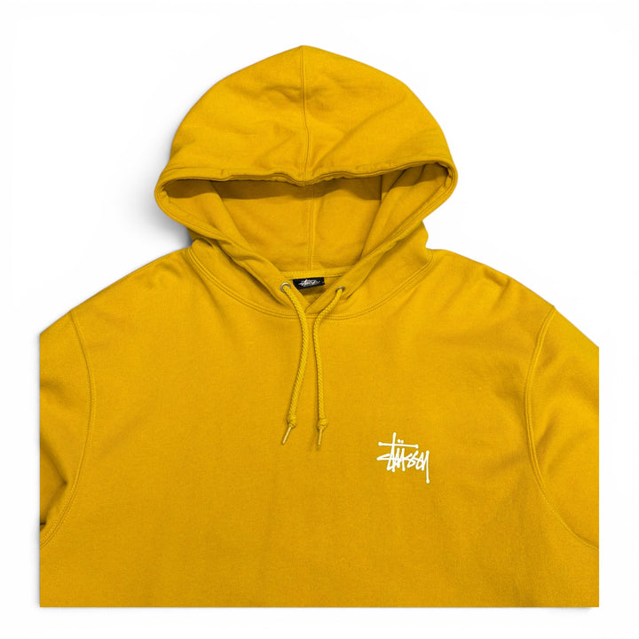 Stüssy Yellow Basic Pullover Hoodie (XL)