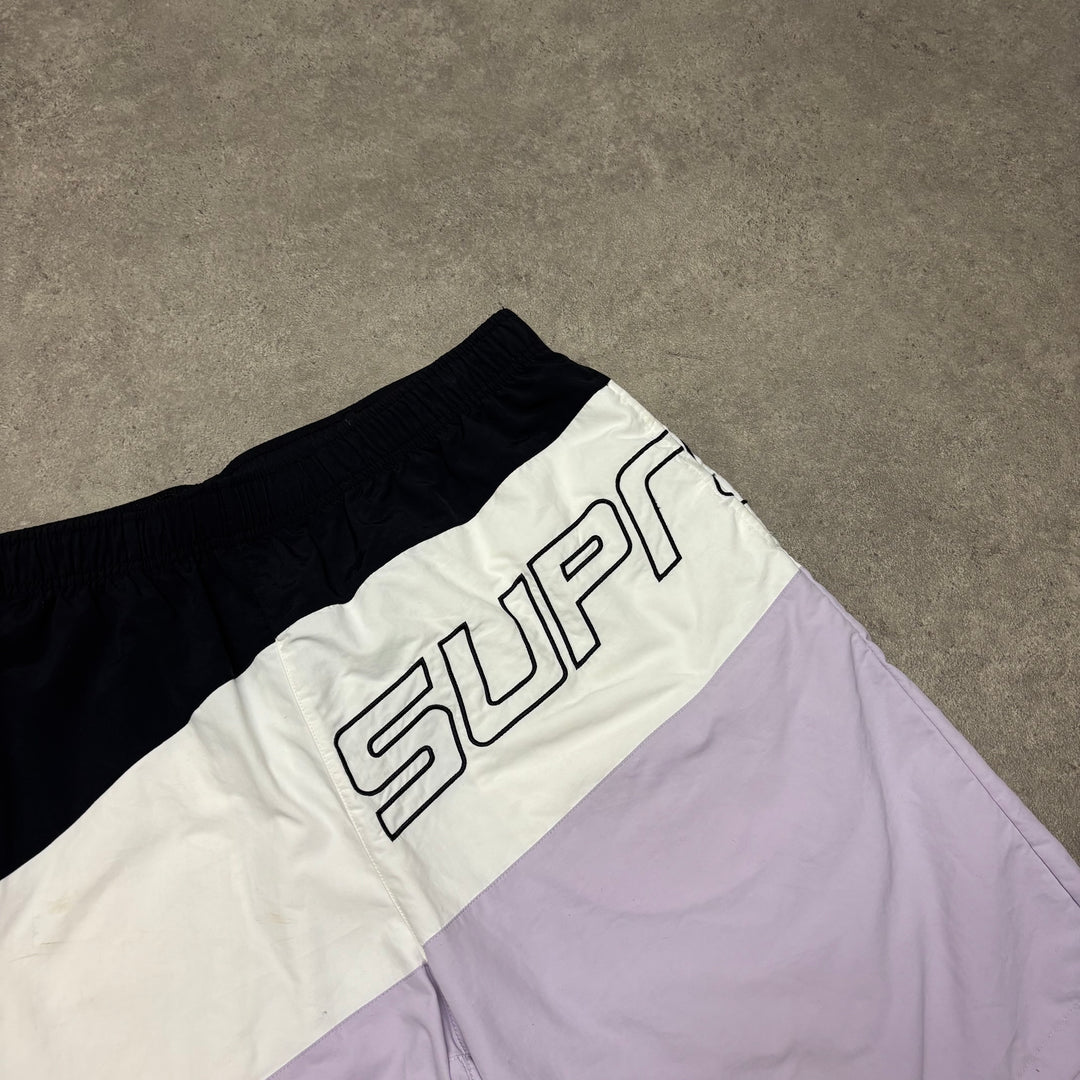 Supreme Curve Nylon Light Purple Shorts (L)