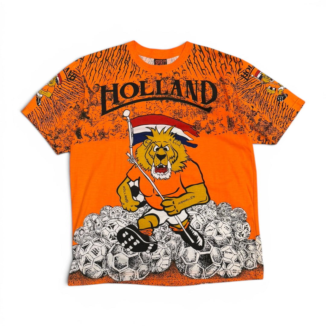 Vintage Netherlands 1990's Football T-Shirt Orange (XL)