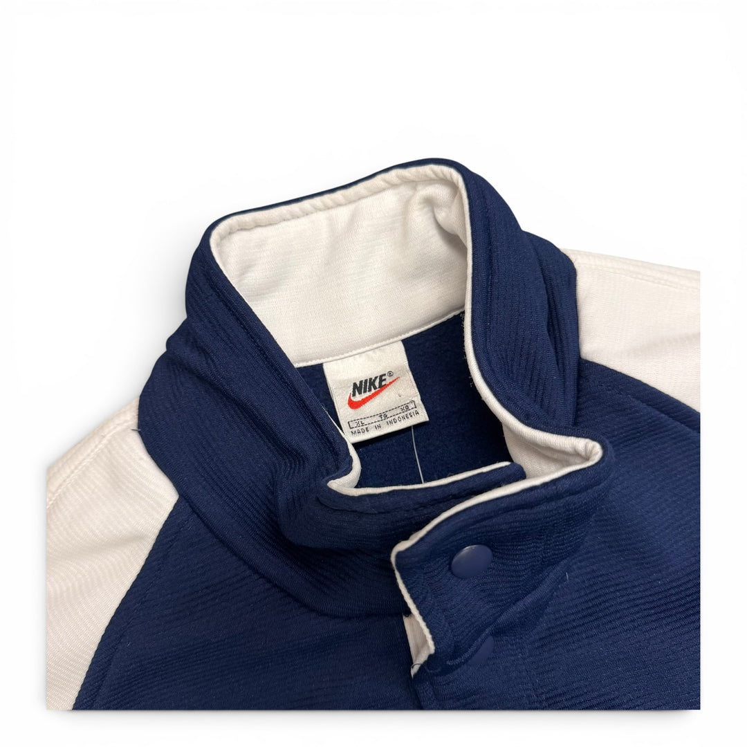 Vintage 90's Snap Sweater Navy (XL)