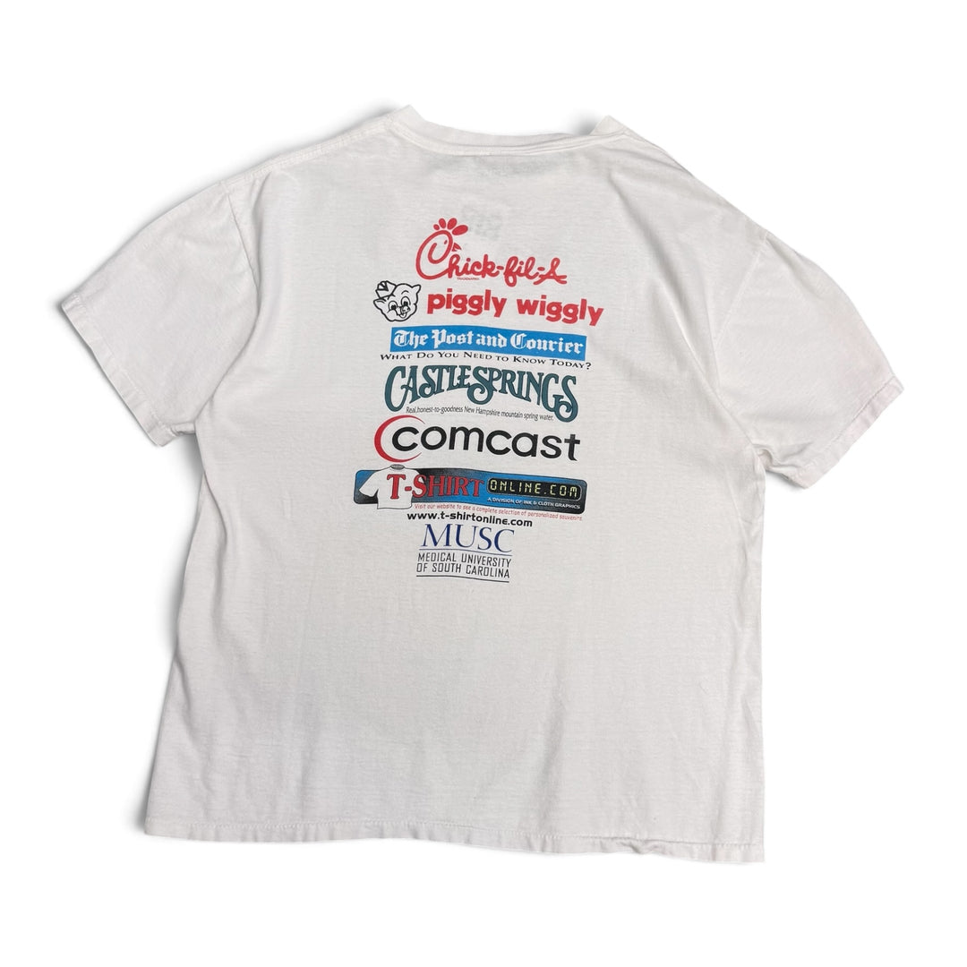 Vintage Cooper River Bridge Run Graphic T shirt White (L)