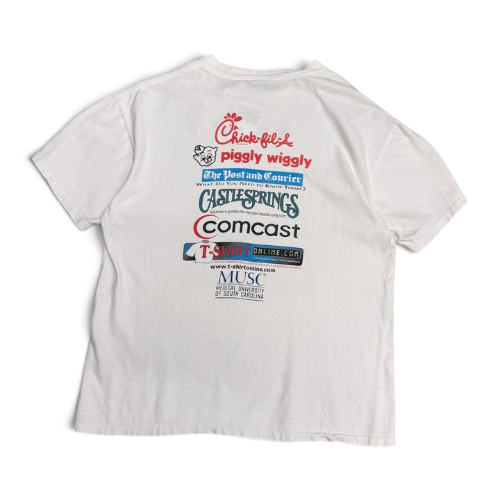 Vintage Cooper River Bridge Run Graphic T shirt White (L)