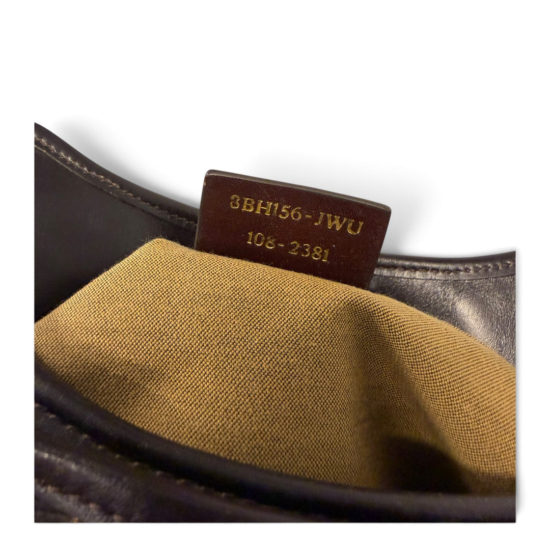 Fendi Zucca Tote In Brown Canvas And Leather Bag