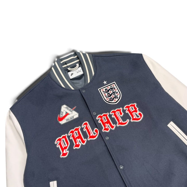 Palace x Nike England Grey Varsity Jacket (XXL)