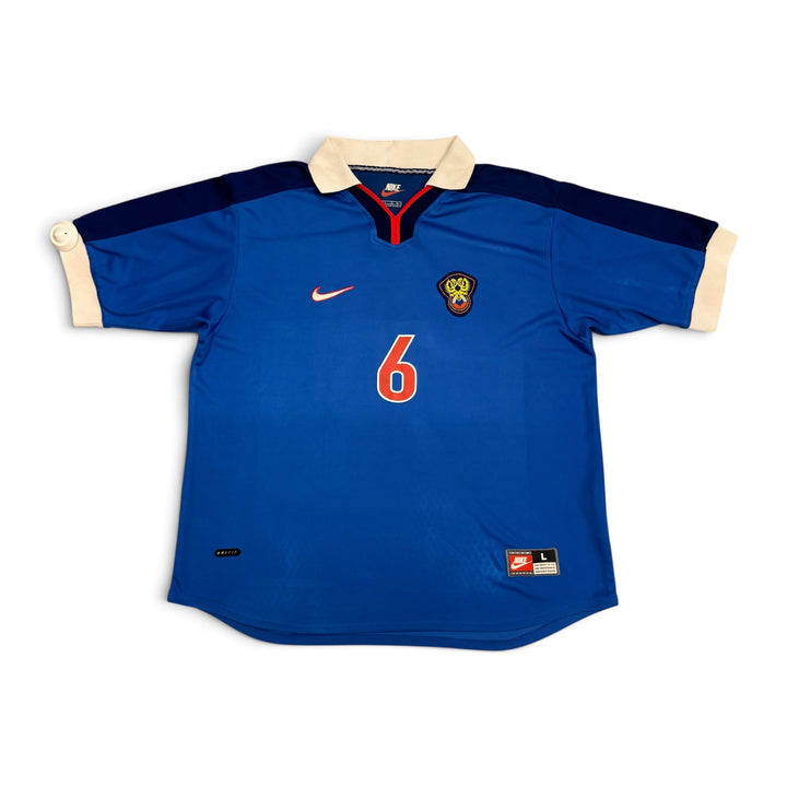 1998-00 Rusia Away Football Shirt Blue (L)