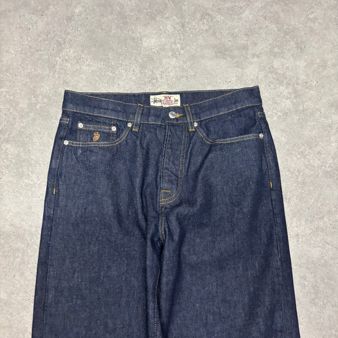 Stussy Dark Blue Relaxed Fit Denim Jeans (30x32)