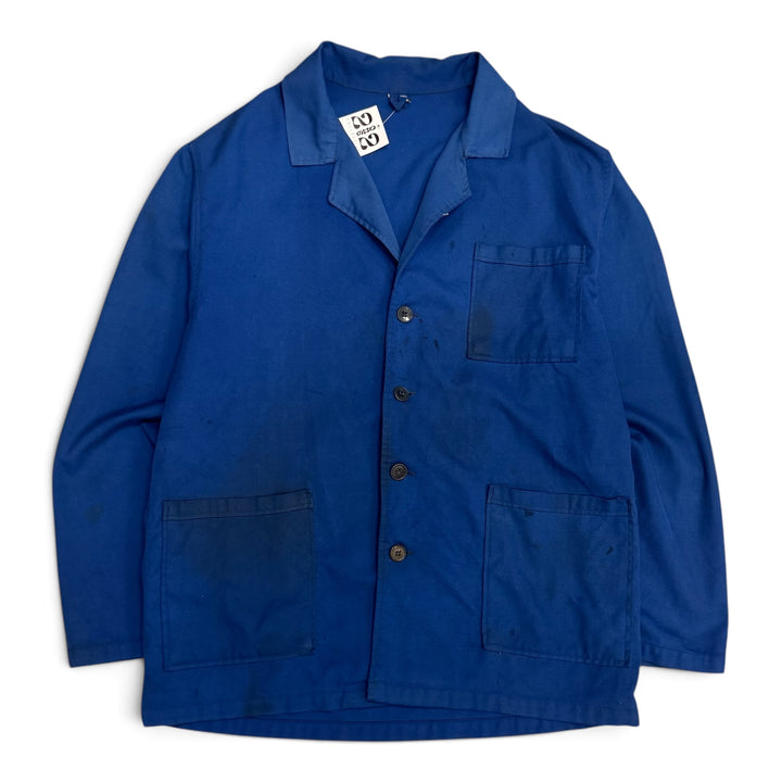 Vintage Distressed Blue French Chore Jacket (L)