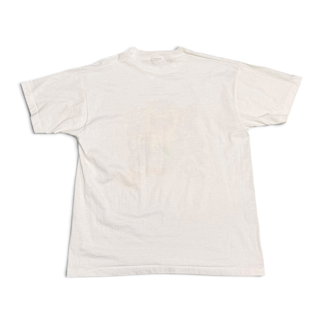 Vintage Looney Tunes Character Graphic T shirt White (XL)