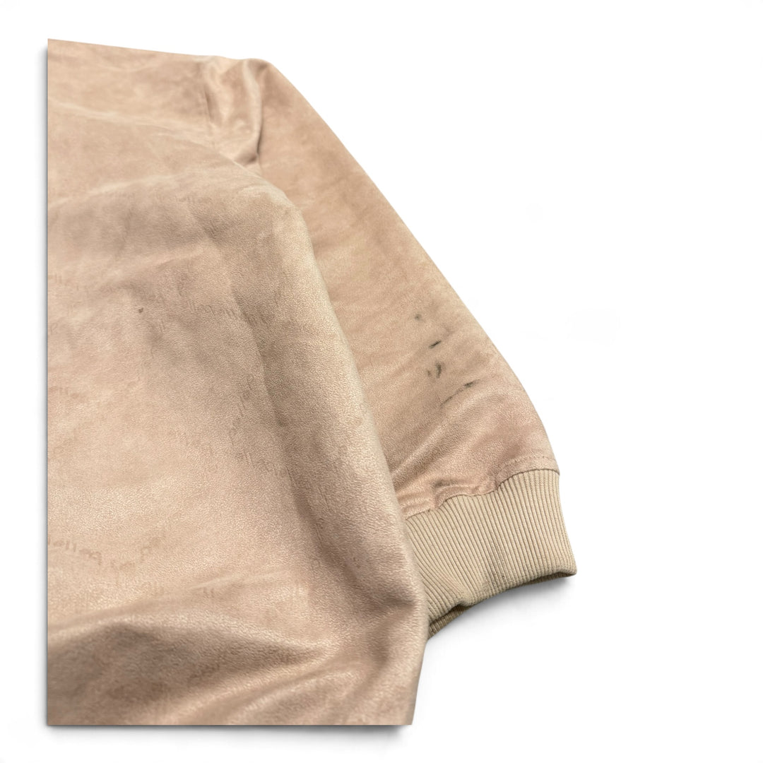 Vintage Pelle Pelle Suede Monogram Leather Jacket Set Cream (L)