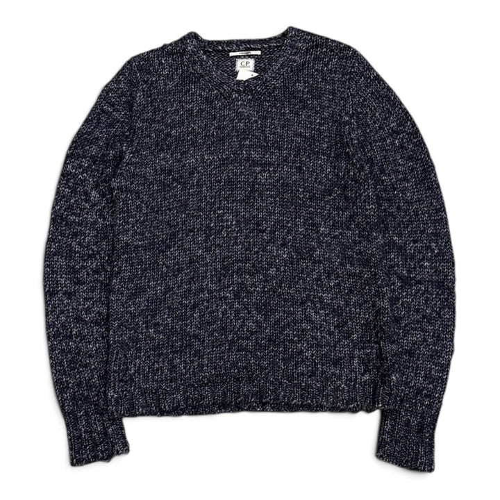 Vintage C.P Company Handmade Heavy Knitted Jumper Blue (M)